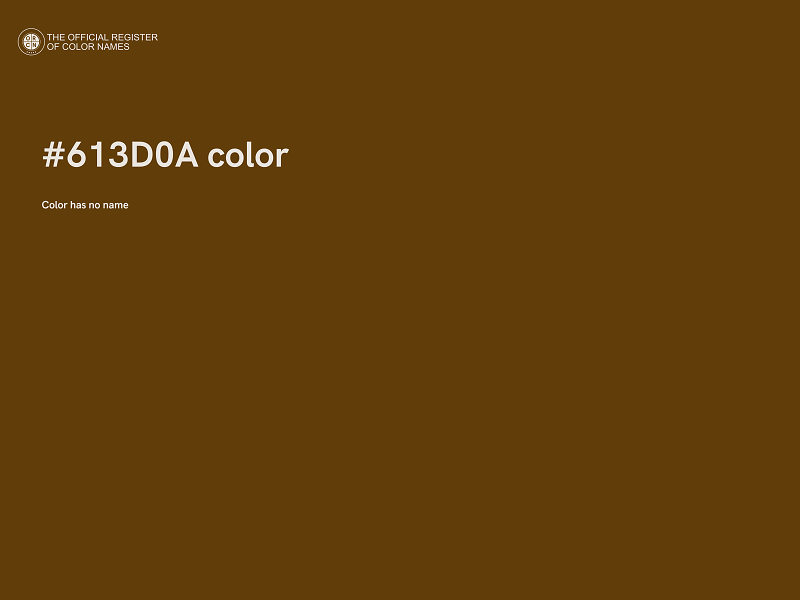 #613D0A color image