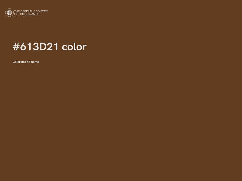 #613D21 color image