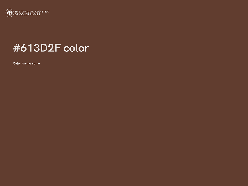 #613D2F color image