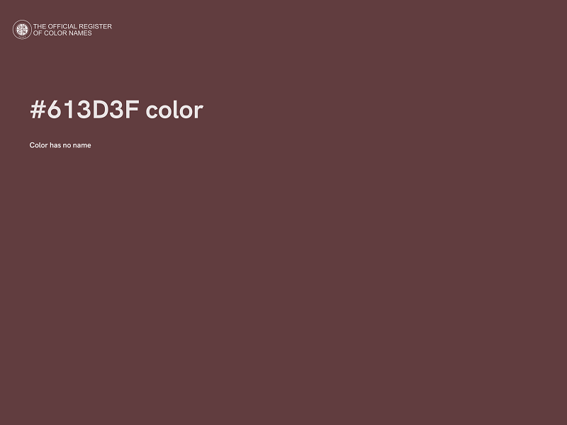 #613D3F color image