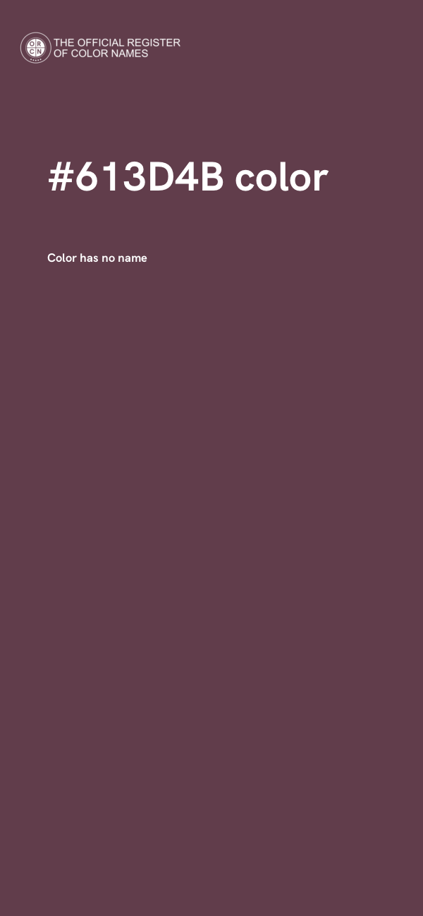 #613D4B color image