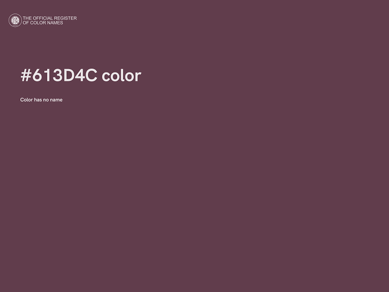 #613D4C color image