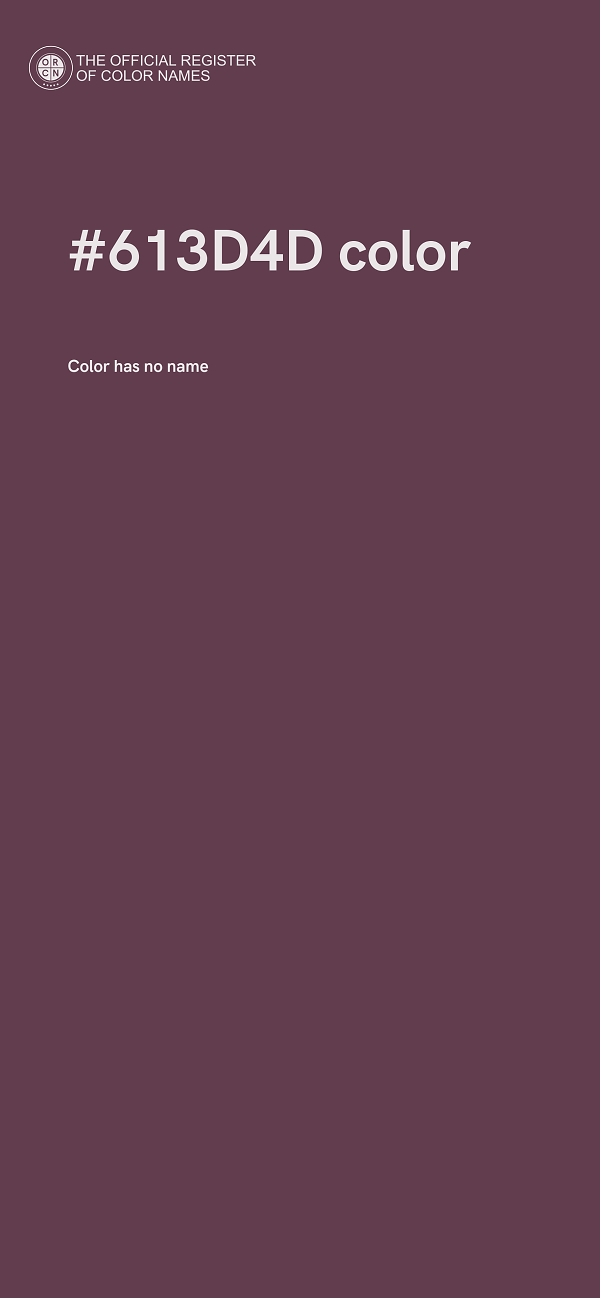#613D4D color image