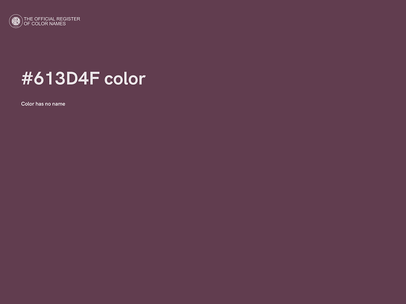 #613D4F color image