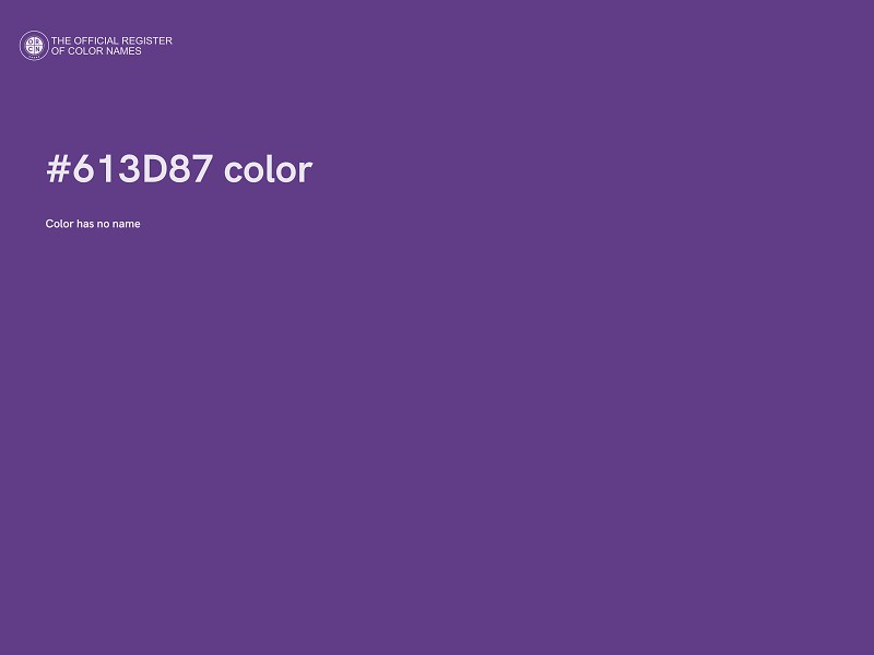 #613D87 color image