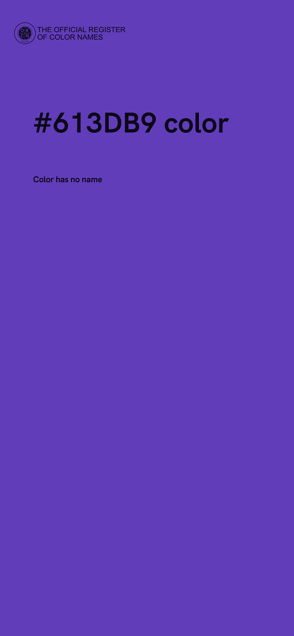 #613DB9 color image