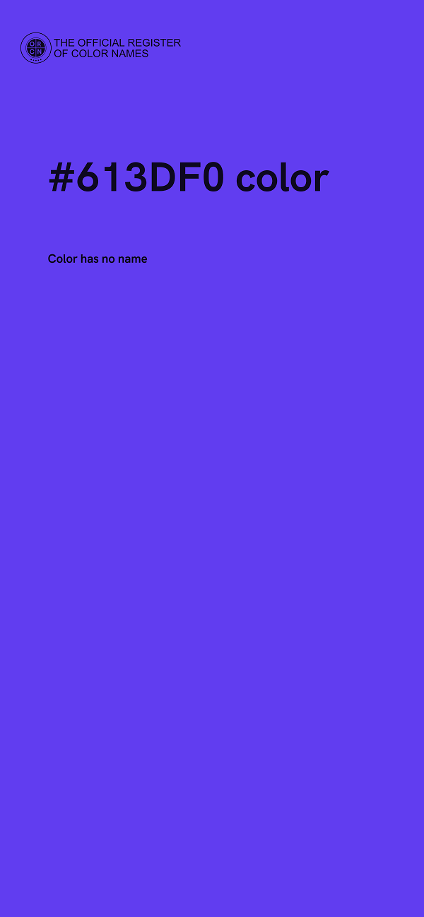 #613DF0 color image