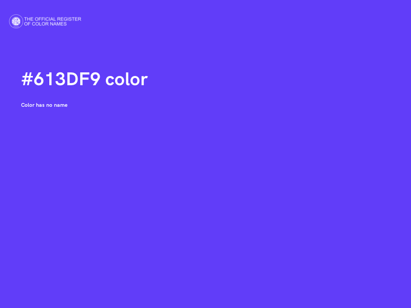 #613DF9 color image