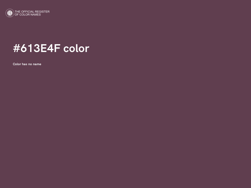 #613E4F color image
