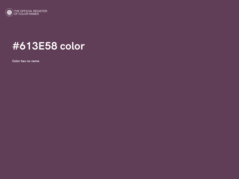 #613E58 color image
