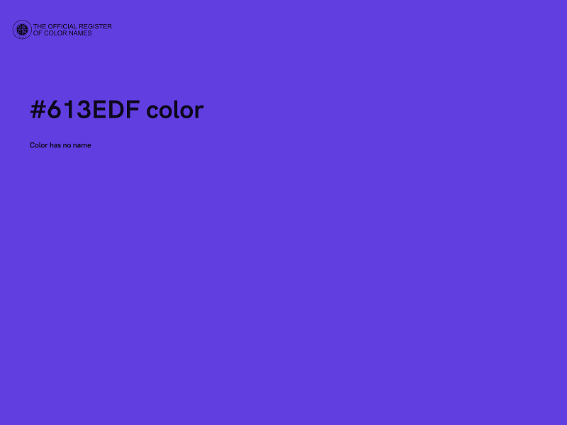 #613EDF color image