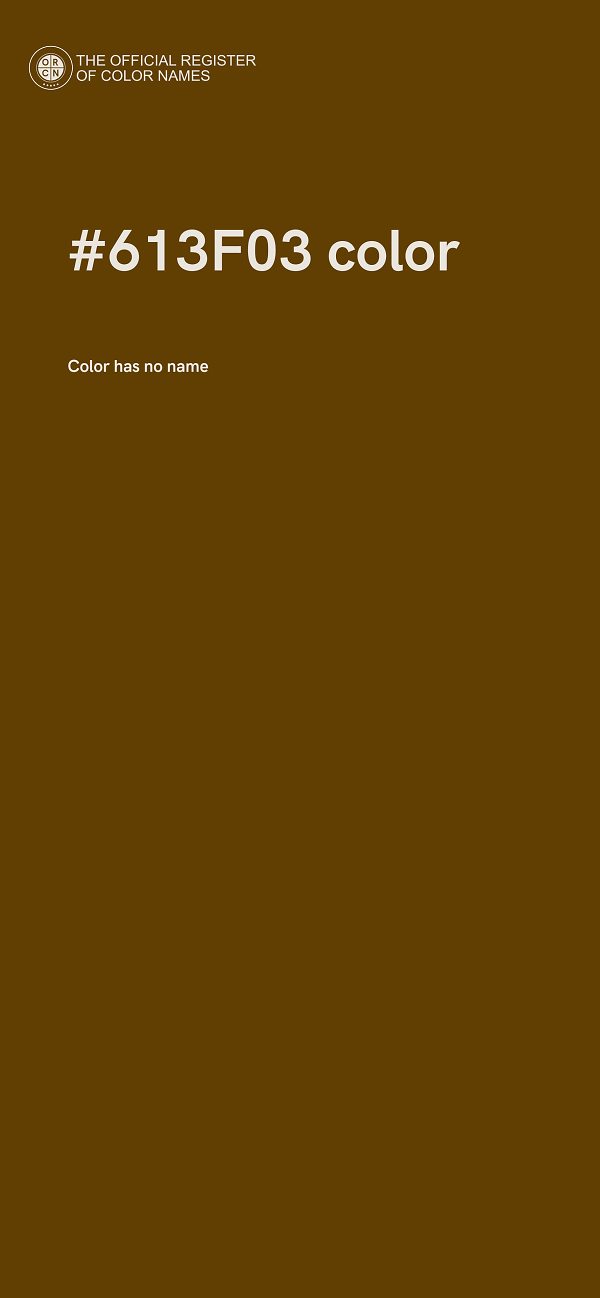 #613F03 color image