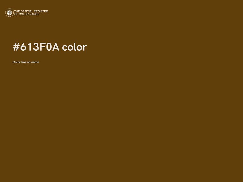 #613F0A color image