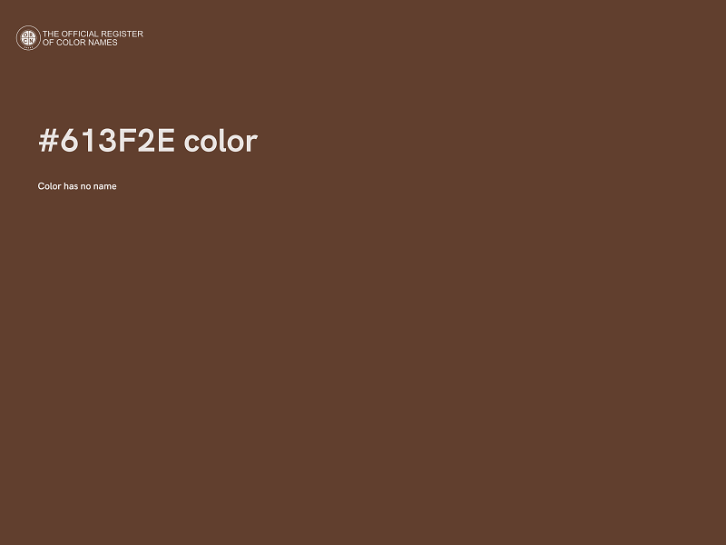 #613F2E color image