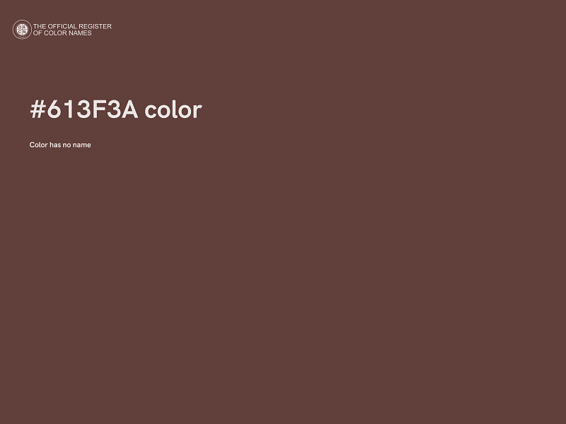 #613F3A color image