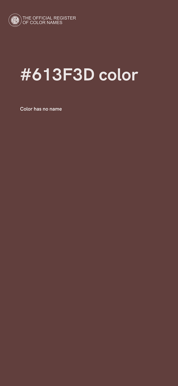 #613F3D color image