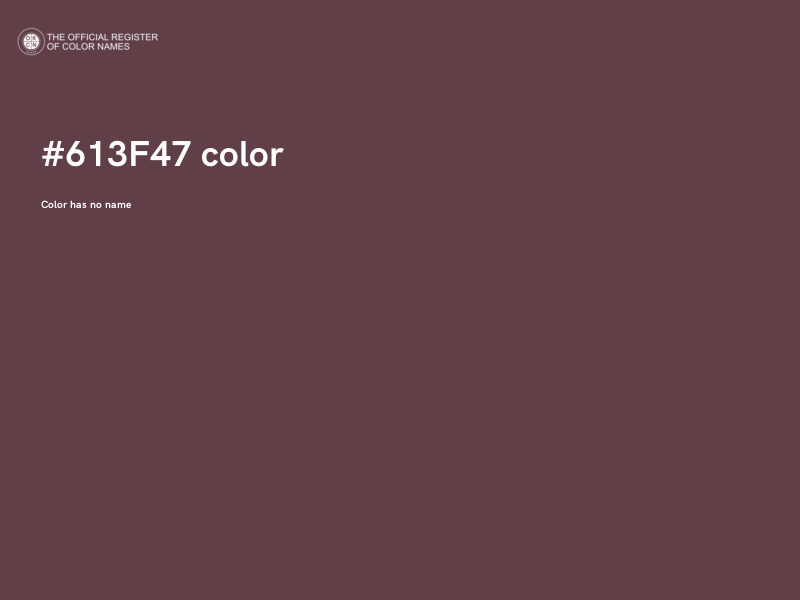 #613F47 color image