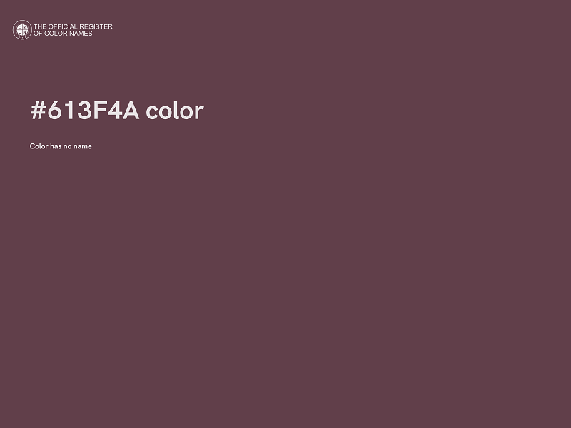 #613F4A color image