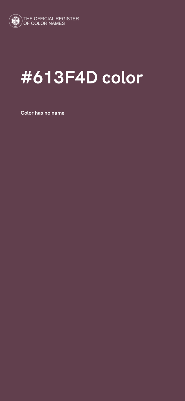 #613F4D color image