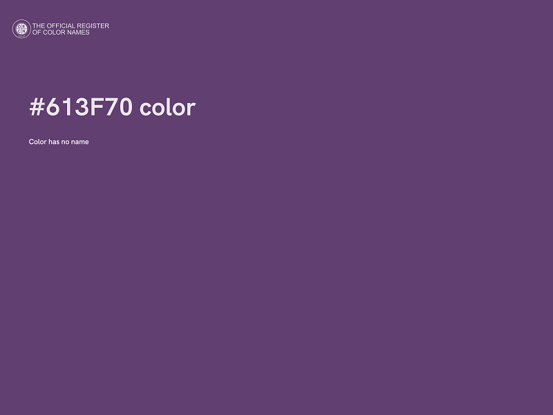 #613F70 color image