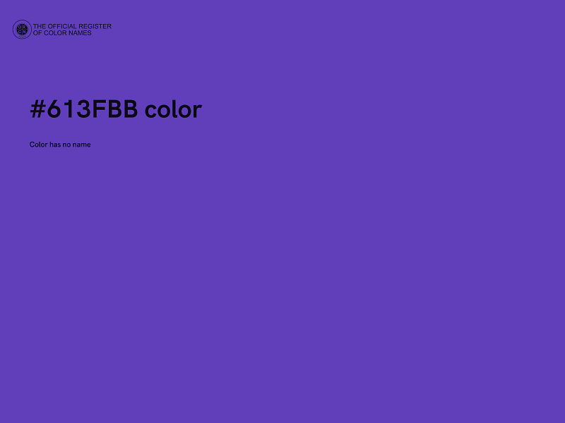 #613FBB color image