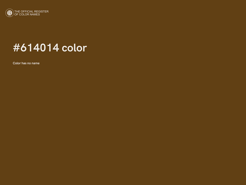 #614014 color image