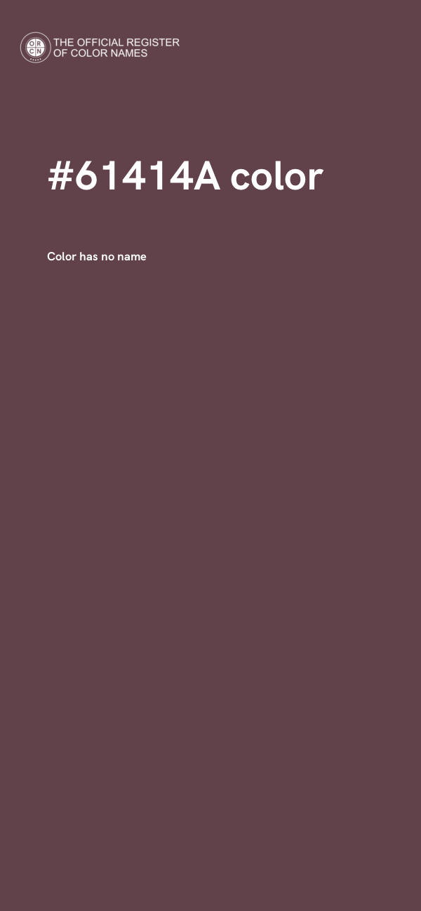 #61414A color image