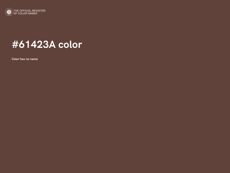 #61423A color image