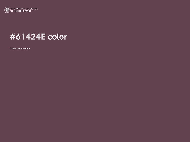 #61424E color image