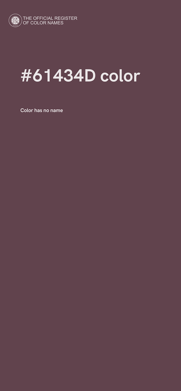#61434D color image