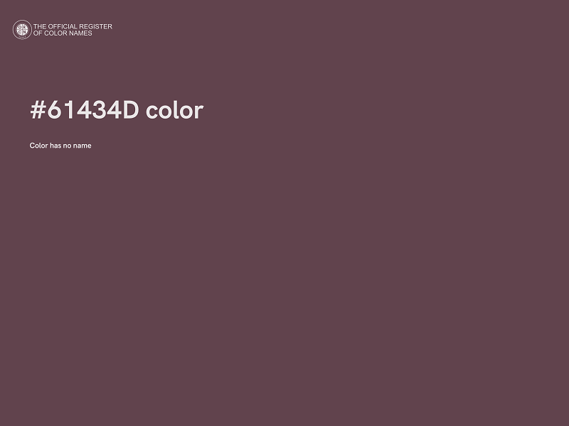 #61434D color image