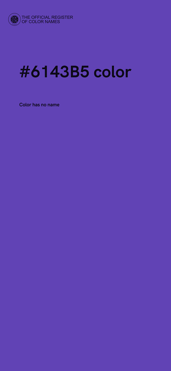 #6143B5 color image