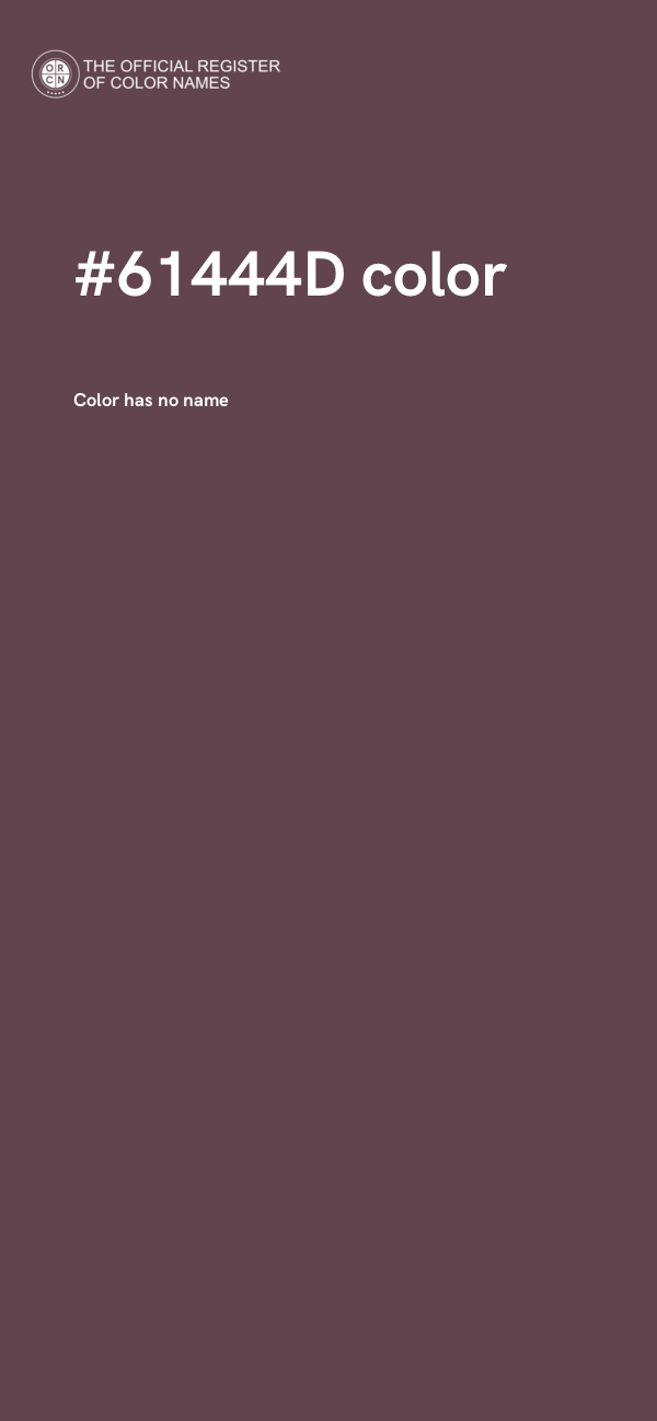 #61444D color image