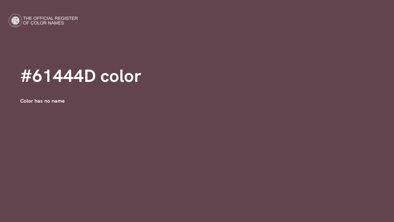 #61444D color image
