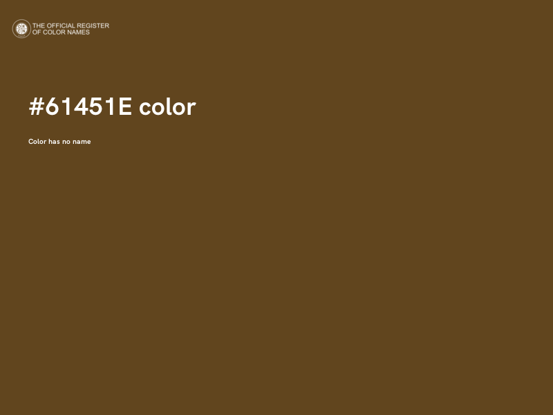 #61451E color image