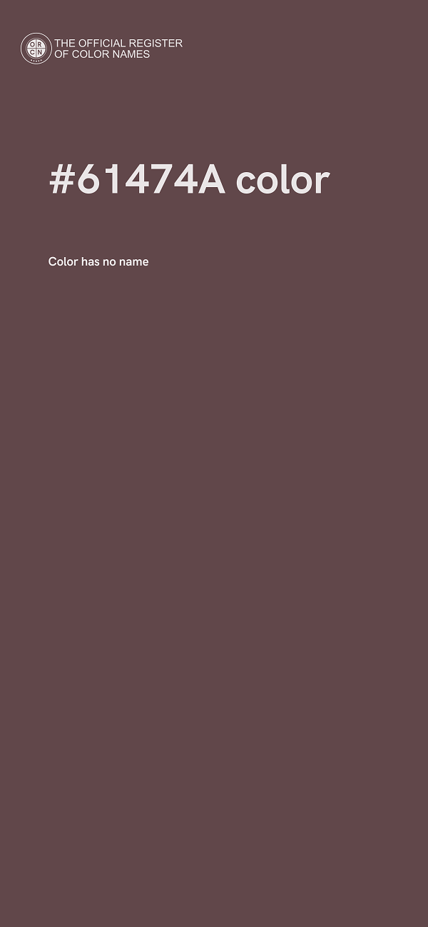 #61474A color image