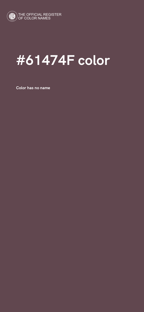 #61474F color image