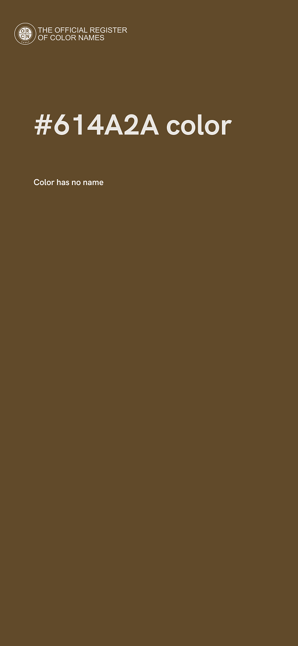 #614A2A color image