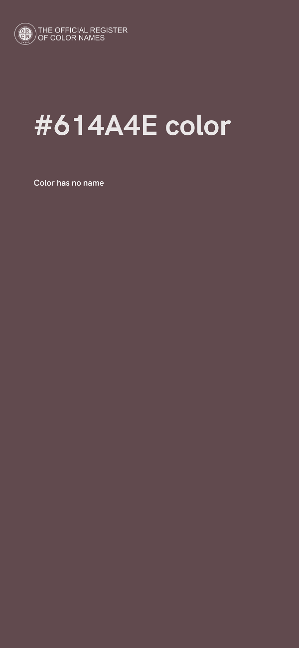 #614A4E color image