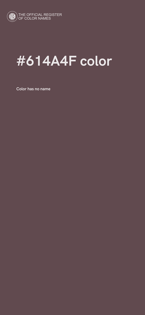 #614A4F color image