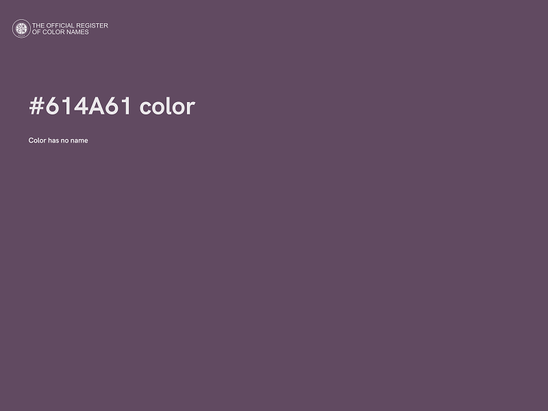 #614A61 color image