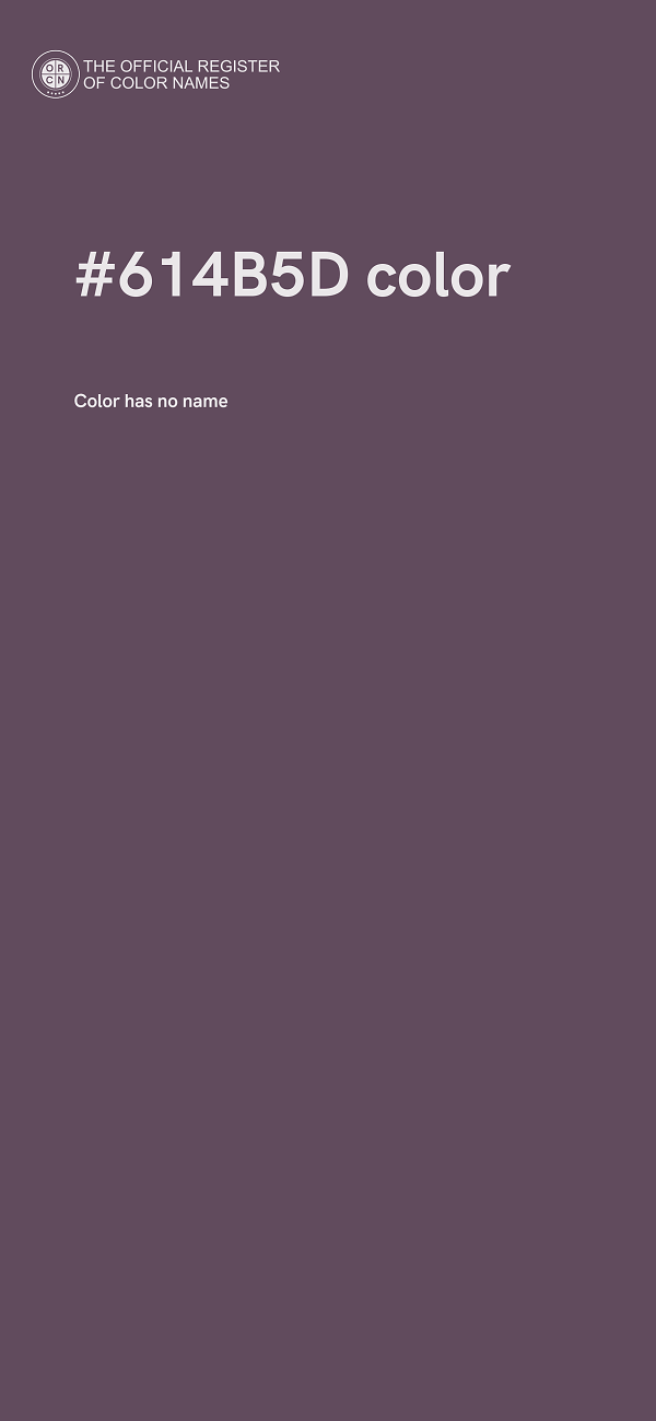 #614B5D color image