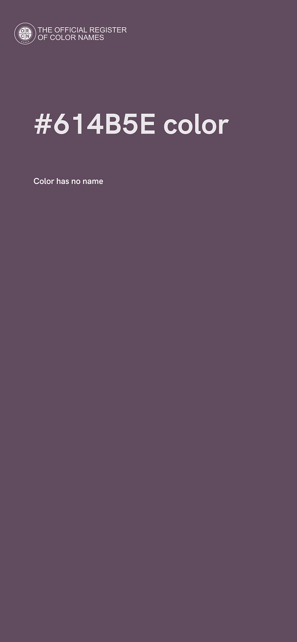 #614B5E color image