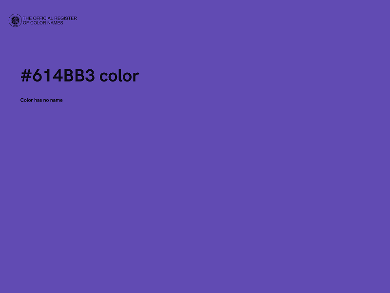 #614BB3 color image