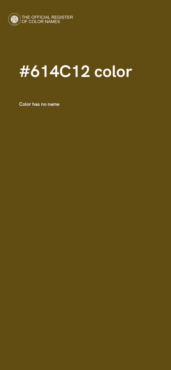#614C12 color image