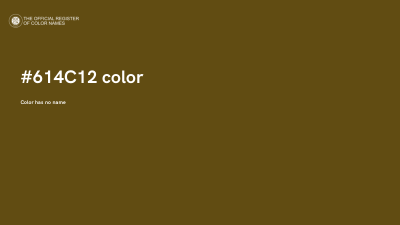 #614C12 color image
