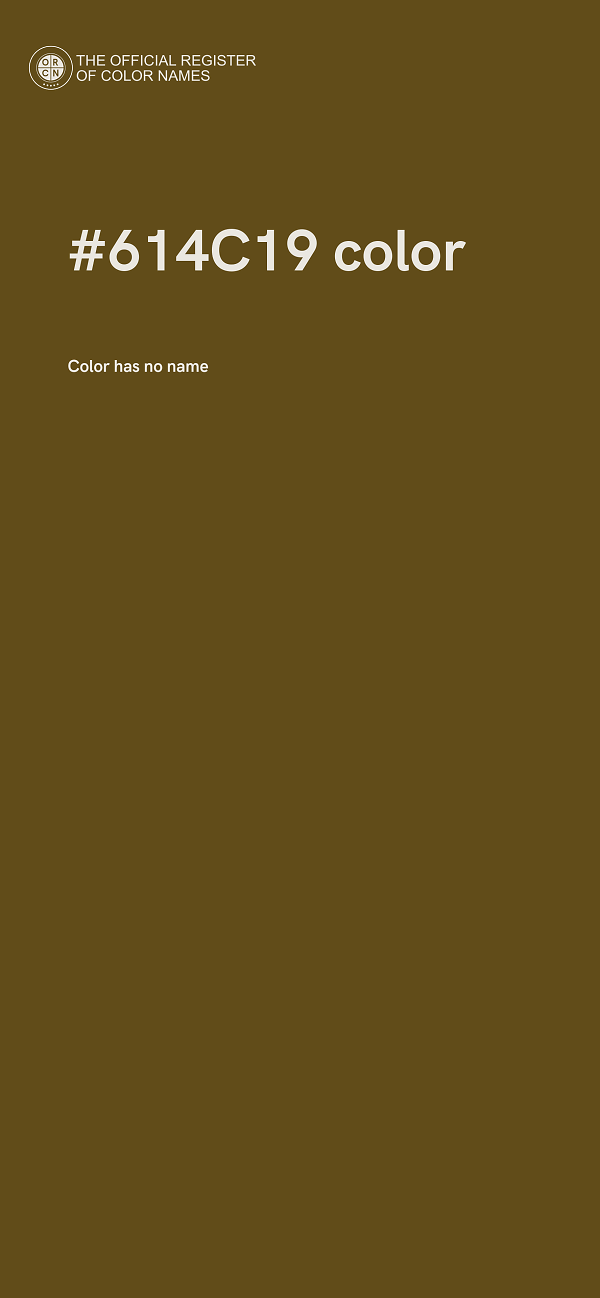 #614C19 color image