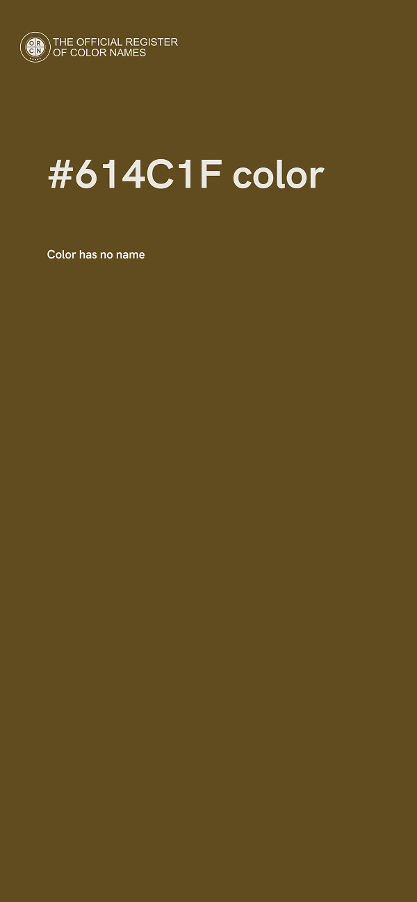 #614C1F color image