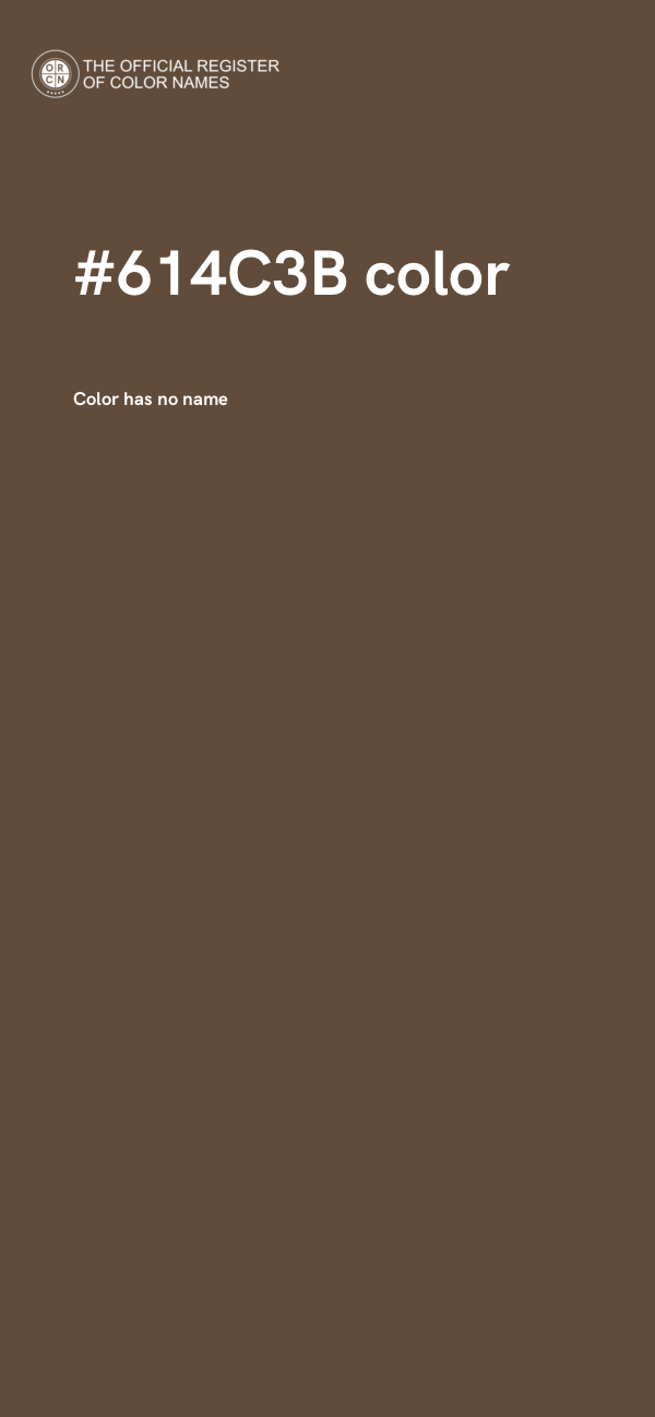 #614C3B color image