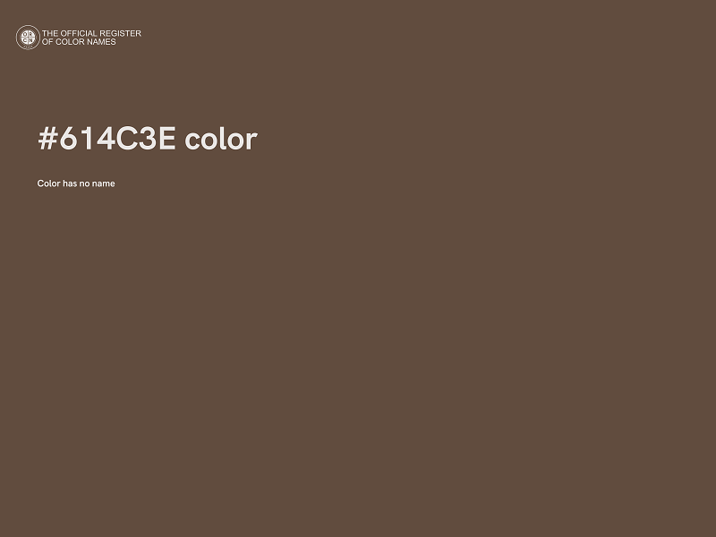 #614C3E color image